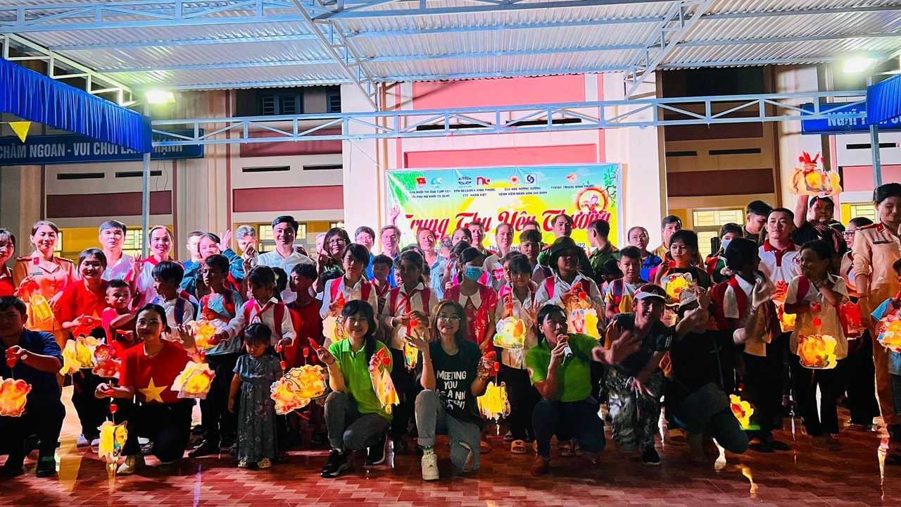 Nhân Kiệt và "Trung Thu yêu thương" tại Trường Tiểu học và THCS Lộc Thành, Lộc Ninh, Bình Phước